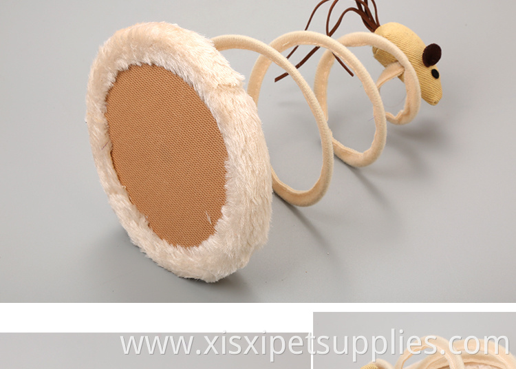 Wholesale Custom Pet Cat Scratcher Toys Mice Toys Spring Plush Mouse Toys
